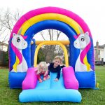 9351 rainbow unicorn bounce house kids bounce